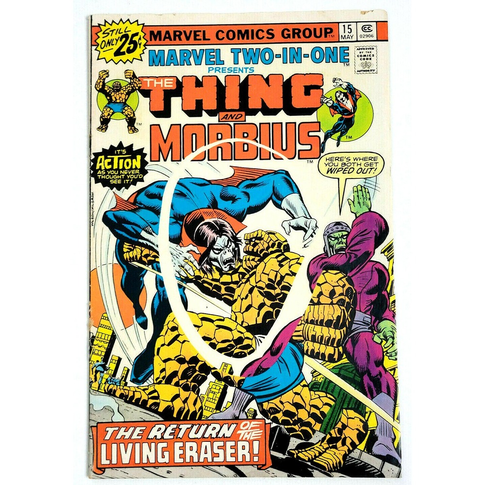 MARVEL TWO-IN-ONE # 15 - (1976) MARVEL COMICS - THING & MORBIUS